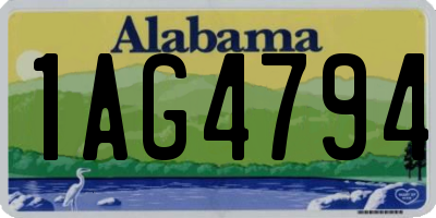 AL license plate 1AG4794