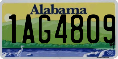 AL license plate 1AG4809