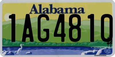 AL license plate 1AG4810