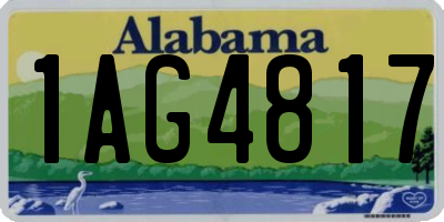 AL license plate 1AG4817