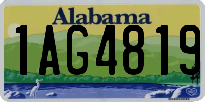 AL license plate 1AG4819