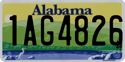 AL license plate 1AG4826