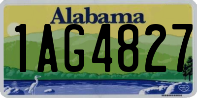 AL license plate 1AG4827
