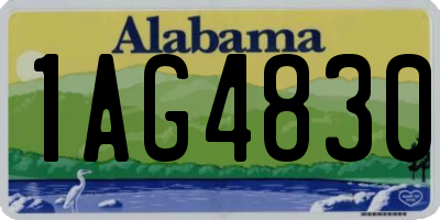 AL license plate 1AG4830