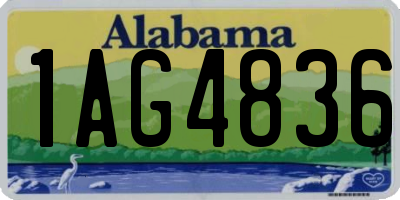 AL license plate 1AG4836