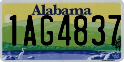 AL license plate 1AG4837
