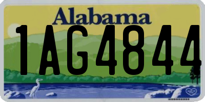 AL license plate 1AG4844