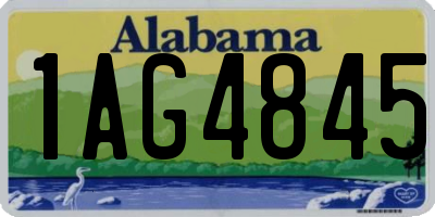 AL license plate 1AG4845