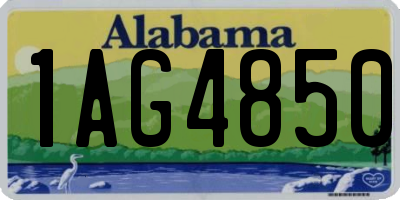 AL license plate 1AG4850
