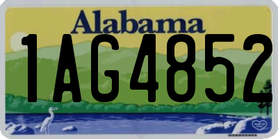 AL license plate 1AG4852