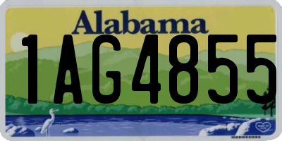 AL license plate 1AG4855