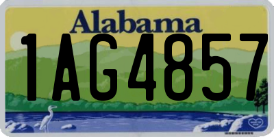 AL license plate 1AG4857