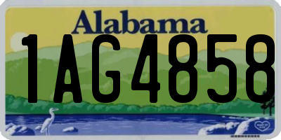 AL license plate 1AG4858