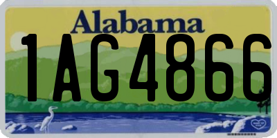 AL license plate 1AG4866