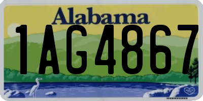 AL license plate 1AG4867