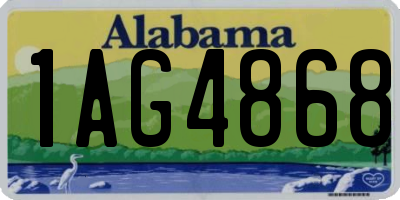 AL license plate 1AG4868