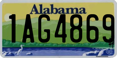AL license plate 1AG4869