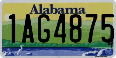 AL license plate 1AG4875