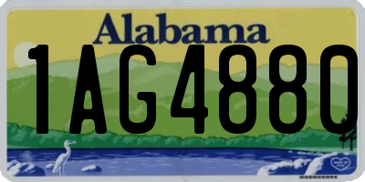 AL license plate 1AG4880