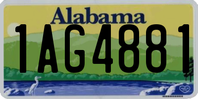 AL license plate 1AG4881