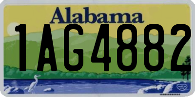 AL license plate 1AG4882