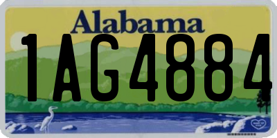 AL license plate 1AG4884