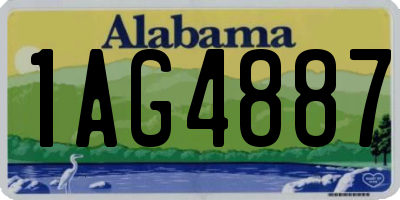 AL license plate 1AG4887