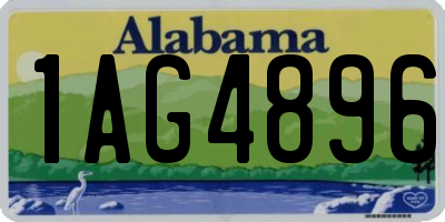 AL license plate 1AG4896
