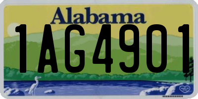 AL license plate 1AG4901