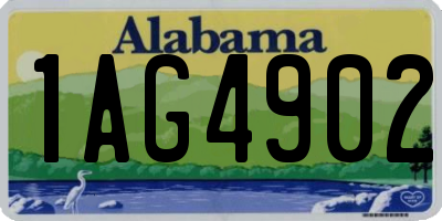 AL license plate 1AG4902
