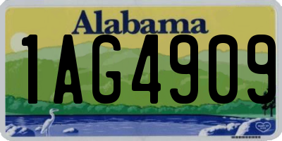AL license plate 1AG4909