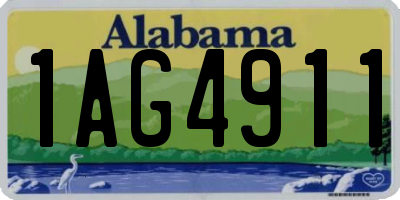 AL license plate 1AG4911