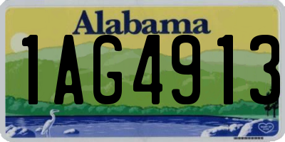 AL license plate 1AG4913