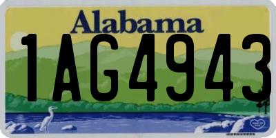 AL license plate 1AG4943