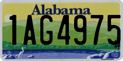AL license plate 1AG4975