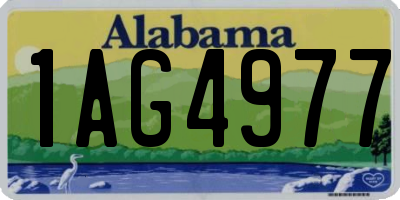 AL license plate 1AG4977