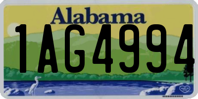 AL license plate 1AG4994