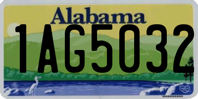 AL license plate 1AG5032