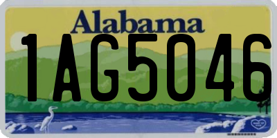 AL license plate 1AG5046