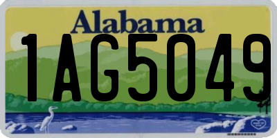 AL license plate 1AG5049