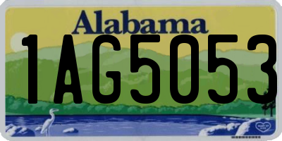 AL license plate 1AG5053