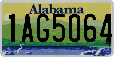 AL license plate 1AG5064