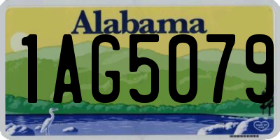 AL license plate 1AG5079
