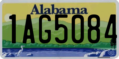 AL license plate 1AG5084