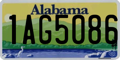 AL license plate 1AG5086