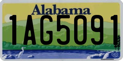AL license plate 1AG5091