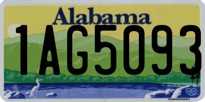 AL license plate 1AG5093