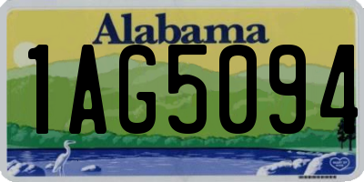 AL license plate 1AG5094