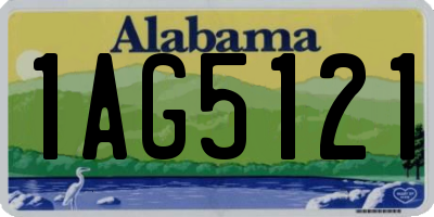 AL license plate 1AG5121
