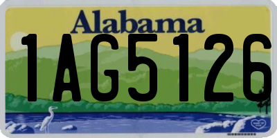 AL license plate 1AG5126